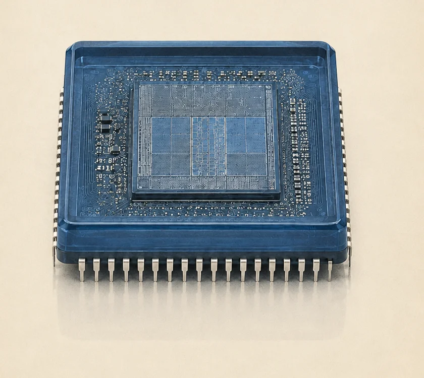 The bluechip token, a blue processor.