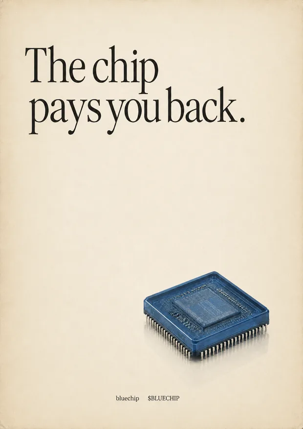 Print ad. The chip pays you back.